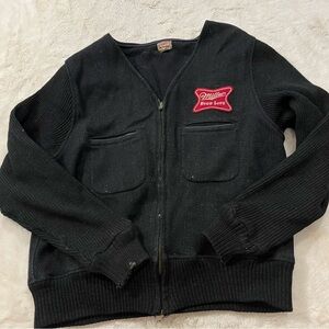 antique advertising jacket Miller High Life Beer delivery man 1950s Large